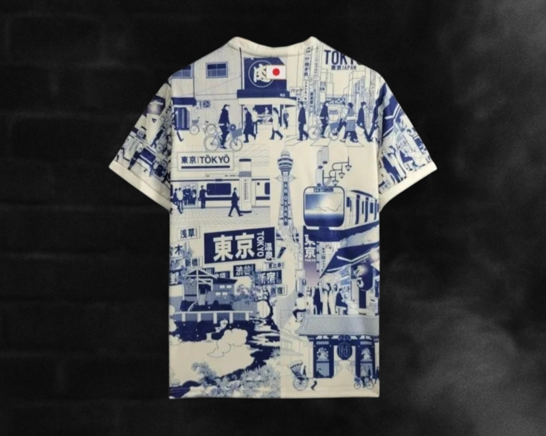 Maillot Japon | 2025 - Blanc & Bleu