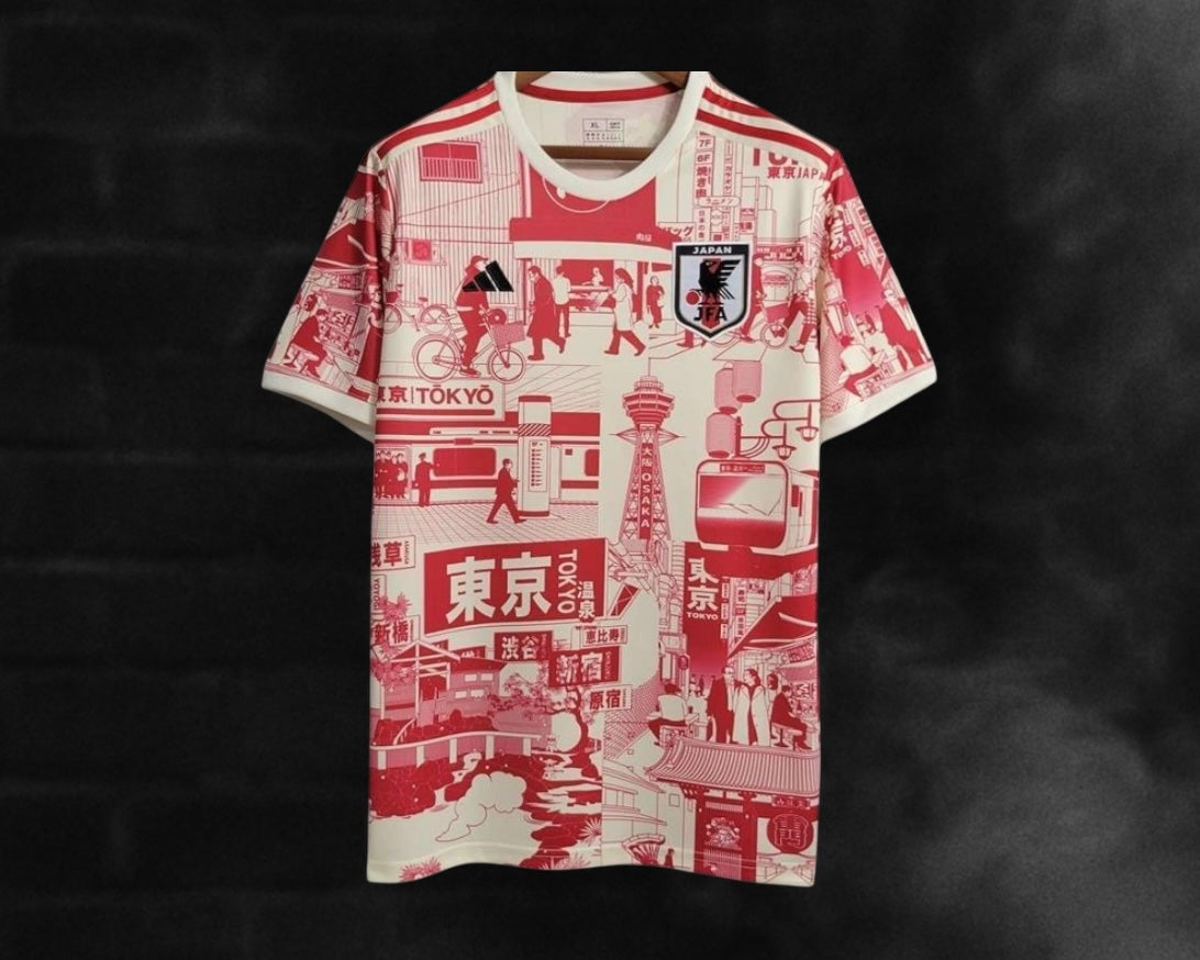 Maillot Japon | 2025 - Blanc & Rouge