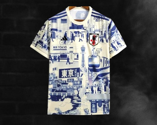 Maillot Japon | 2025 - Blanc & Bleu